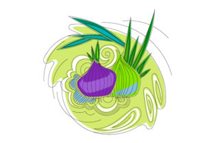 Abstract Print Style Onion